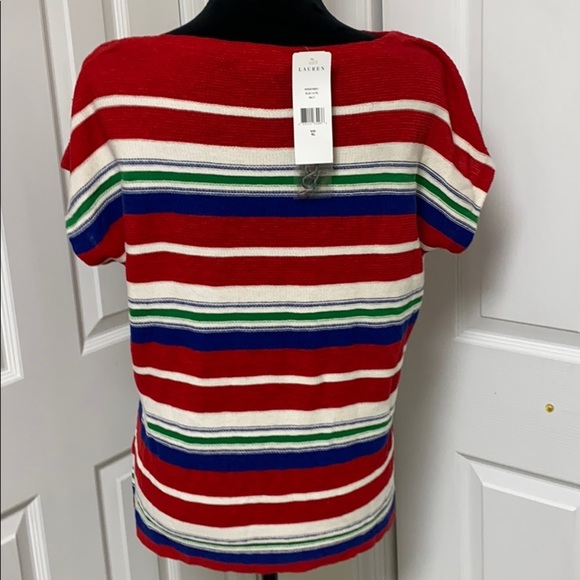 CLOSET CLOSING Lauren Ralph Lauren Striped Knit top - Picture 6 of 9